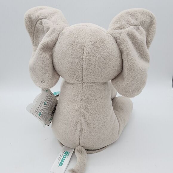 Baby GUND Flappy The Elephant Plush Toy Peek-a-Boo Animated Ears Talking Singing - Picture 6 of 10